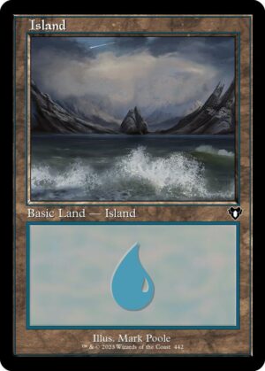 Island (442) (Retro Frame) - 442: Commander Masters