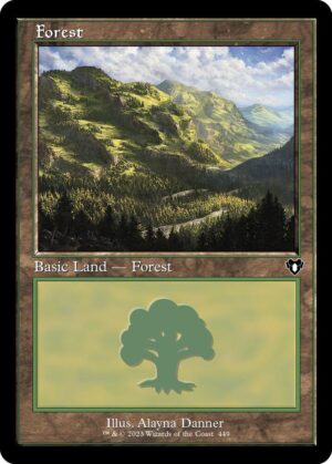 Forest (449) (Retro Frame) - 449: Commander Masters