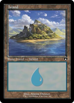 Island (440) (Retro Frame) - 440: Commander Masters
