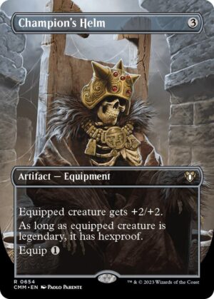 Champion's Helm (Borderless) - 654: Commander Masters