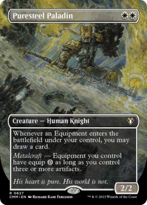 Puresteel Paladin (Borderless) - 627: Commander Masters
