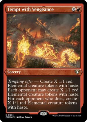 Tempt with Vengeance (Foil Etched) - 551: Commander Masters