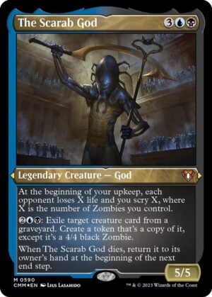 The Scarab God (Foil Etched) - 590: Commander Masters