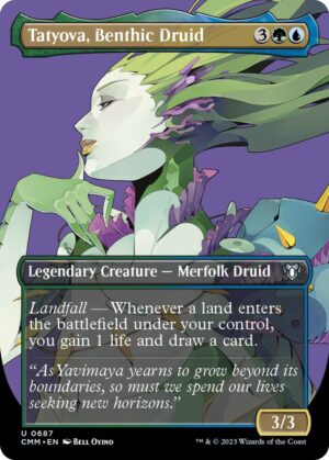 Tatyova, Benthic Druid (Borderless) - 687: Commander Masters