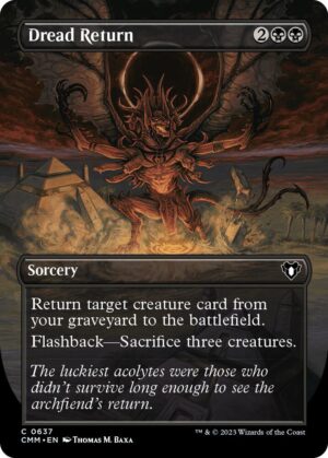 Dread Return (Borderless) - 637: Commander Masters