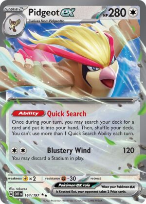 Pidgeot ex - 164/197: SV03: Obsidian Flames
