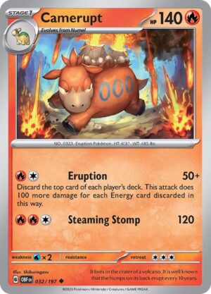 Camerupt - 032/197: SV03: Obsidian Flames