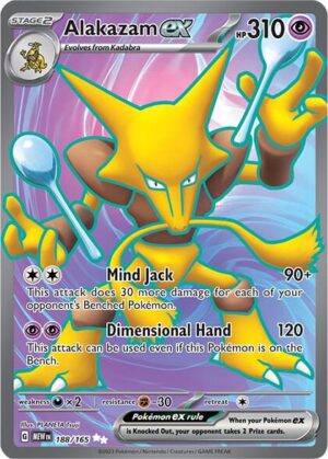 Alakazam ex - 188/165 - 188/165: SV: Scarlet & Violet 151