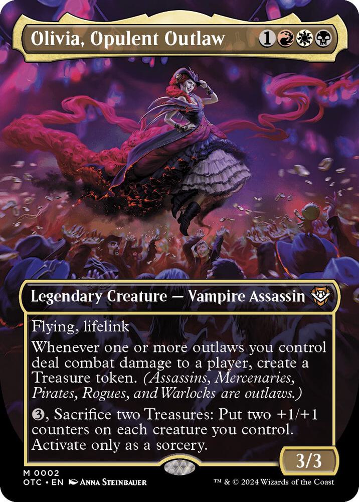 Olivia, Opulent Outlaw (Borderless) - 2: Commander: Outlaws of Thunder Junction