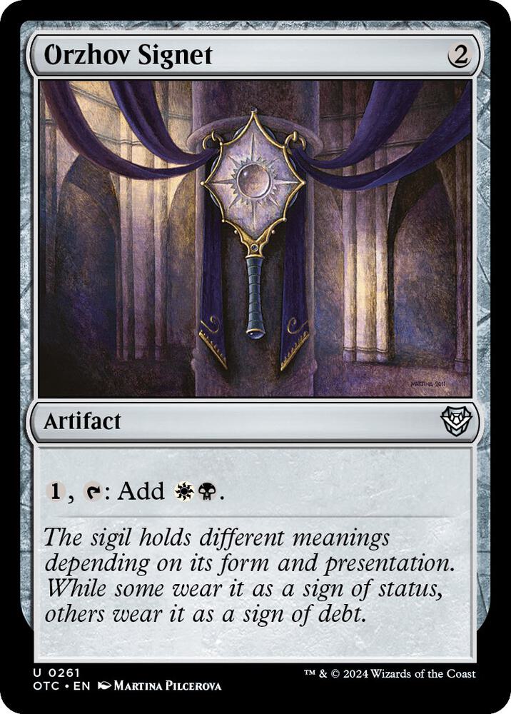 Orzhov Signet - 261: Commander: Outlaws of Thunder Junction