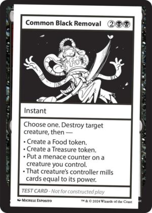 Common Black Removal: Mystery Booster 2 Playtest Cards