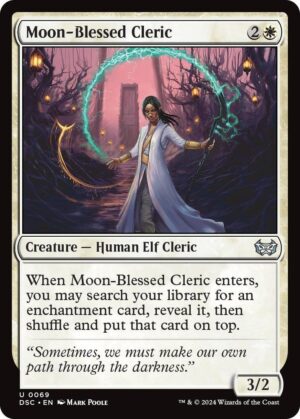 Moon-Blessed Cleric - 69: Commander: Duskmourn: House of Horror