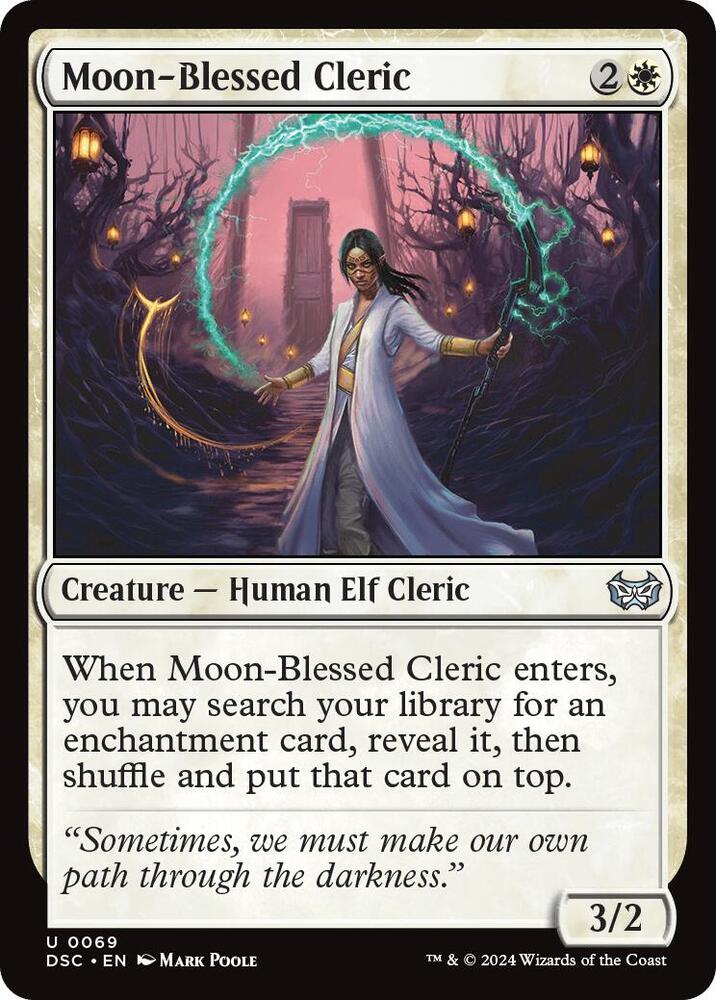 Moon-Blessed Cleric - 69: Commander: Duskmourn: House of Horror
