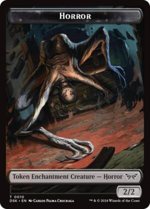 Horror // Glimmer Double-Sided Token - 10 // 4: Duskmourn: House of Horror