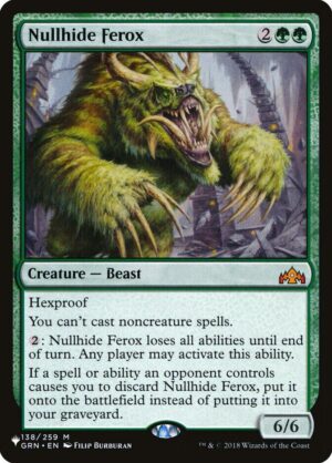 Nullhide Ferox - 138/259: The List Reprints