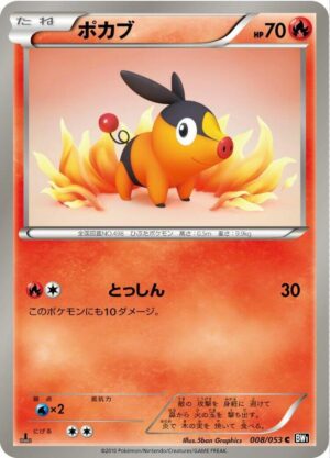 Tepig - 008/053: BW1: Black Collection (JAP)