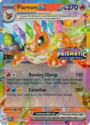 Flareon ex - 014/131 (Prismatic Evolutions Stamp) - 014/131: Miscellaneous Cards & Products