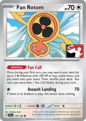 Fan Rotom - 118/142: Prize Pack Series Cards