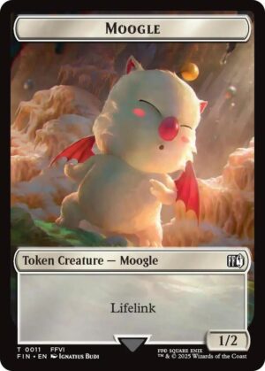 Moogle (0011) // Treasure (0023) Double-Sided Token - 11 // 23: FINAL FANTASY