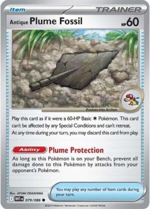 Antique Plume Fossil - 079/086: SV: White Flare