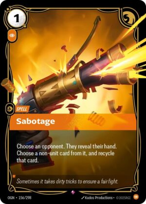 Sabotage - 156/298: Origins