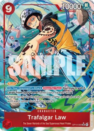 Trafalgar Law - OP14-009 (Alternate Art) - OP14-009: The Azure Sea's Seven