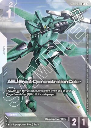AEU Enact Demonstration Color (Store Tournament Winner Pack 03) - GD03-081: Gundam Promotional Cards