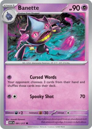 Banette - 091/217 - 091/217: ME: Ascended Heroes