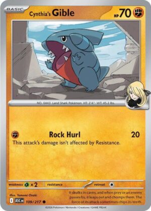 Cynthia's Gible - 109/217: ME: Ascended Heroes