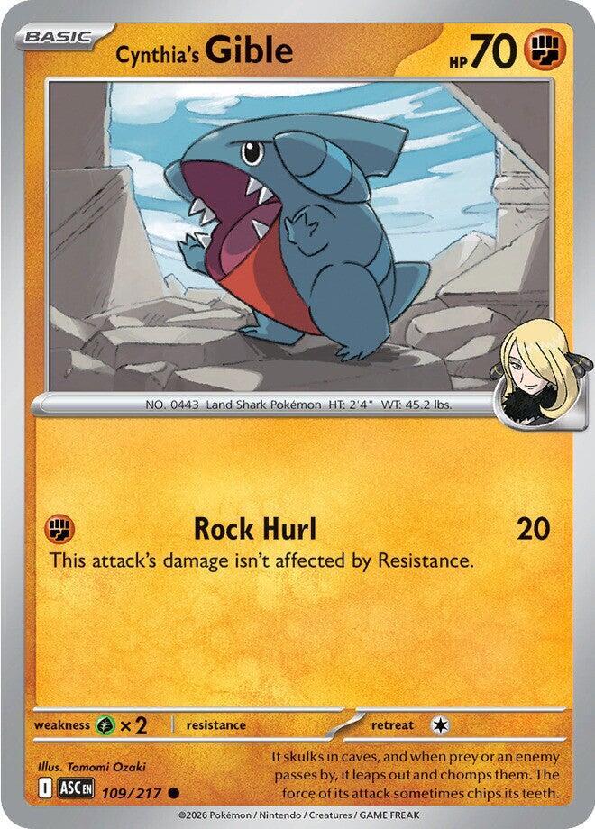 Cynthia's Gible - 109/217: ME: Ascended Heroes
