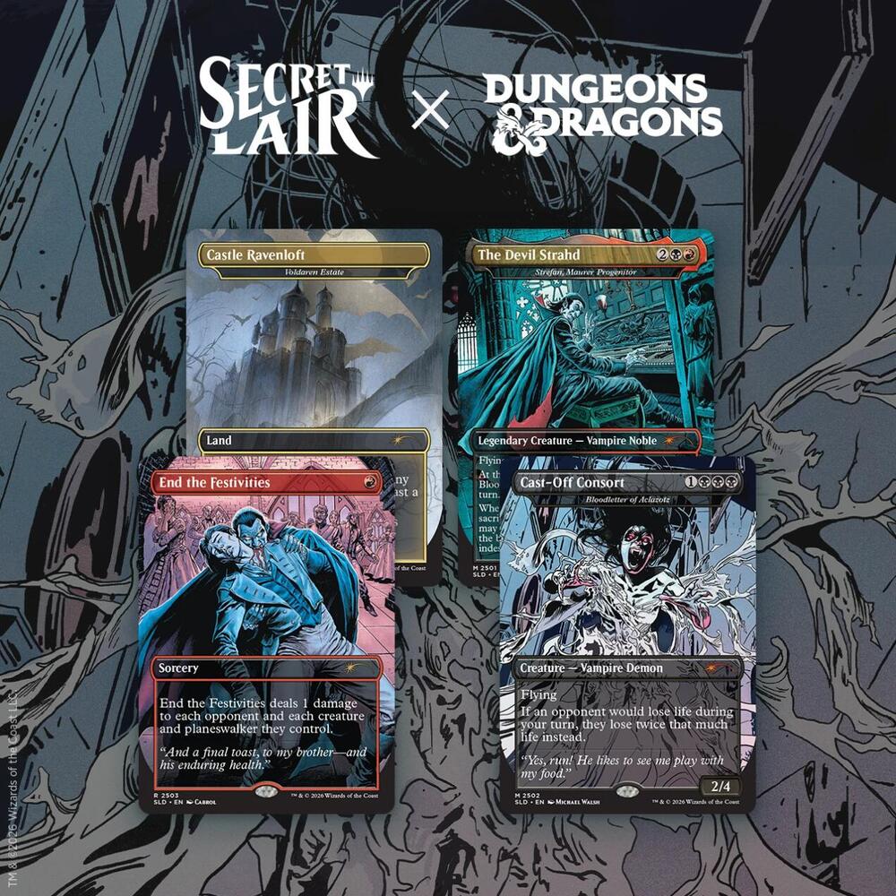 Secret Lair Drop: Secret Lair x Dungeons & Dragons: Strahd’s Descent - Non-Foil Edition: Secret Lair Drop Series