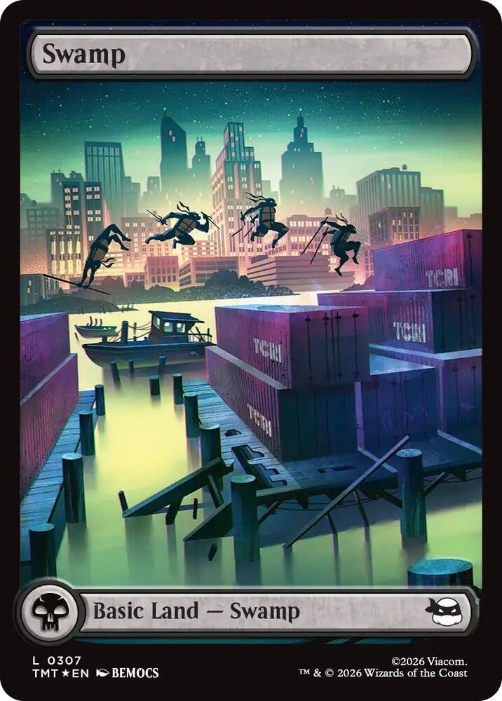 Swamp (0307) (Surge Foil) - 307: Teenage Mutant Ninja Turtles
