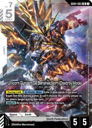 Unicorn Gundam 02 Banshee Norn (Destroy Mode) - GD04-065: Phantom Aria