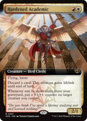 Hardened Academic (Extended Art) - 351: Secrets of Strixhaven