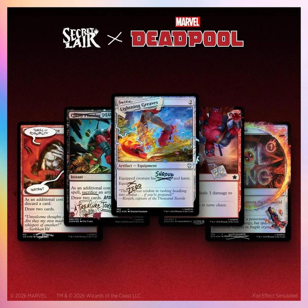 Secret Lair Drop: Secret Lair x Marvel's Deadpool: I Fixed It (You're Welcome) - Traditional Foil Edition: Secret Lair Drop Series