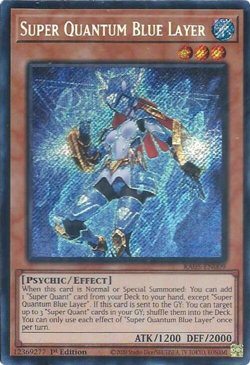Super Quantum Blue Layer (Secret Rare) - RA05-EN009: Rarity Collection 5