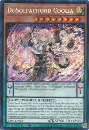 DoSolfachord Coolia (Secret Rare) - RA05-EN018: Rarity Collection 5