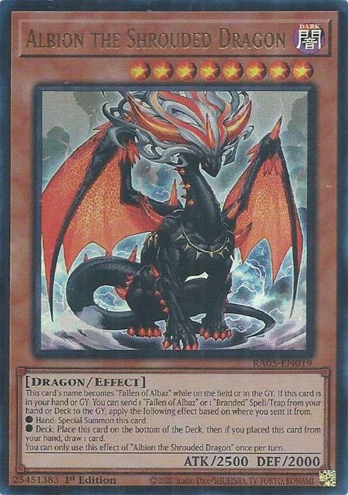 Albion the Shrouded Dragon (Ultra Rare) - RA05-EN019: Rarity Collection 5