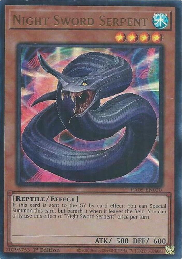 Night Sword Serpent (Ultra Rare) - RA05-EN020: Rarity Collection 5