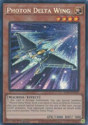 Photon Delta Wing (Secret Rare) - RA05-EN026: Rarity Collection 5