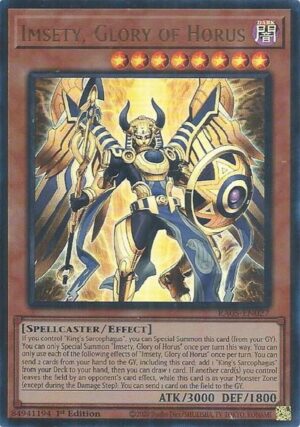 Imsety, Glory of Horus (Ultra Rare) - RA05-EN027: Rarity Collection 5