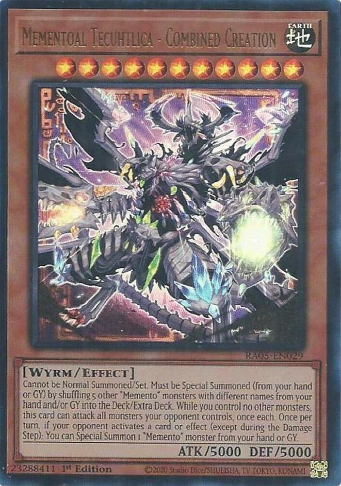 Mementoal Tecuhtlica - Combined Creation (Ultra Rare) - RA05-EN029: Rarity Collection 5