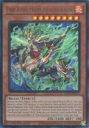 Fire King High Avatar Kirin (Ultra Rare) - RA05-EN032: Rarity Collection 5