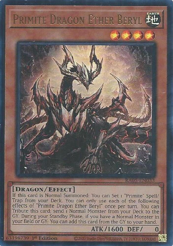 Primite Dragon Ether Beryl (Ultra Rare) - RA05-EN033: Rarity Collection 5