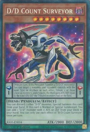 D/D Count Surveyor (Collector's Rare) - RA05-EN034: Rarity Collection 5