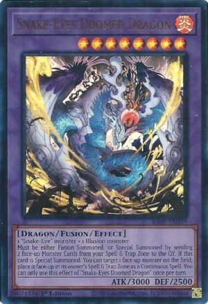 Snake-Eyes Doomed Dragon (Ultra Rare) - RA05-EN039: Rarity Collection 5