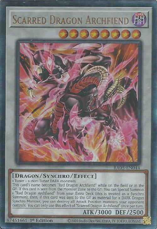 Scarred Dragon Archfiend (Ultimate Rare) - RA05-EN044: Rarity Collection 5
