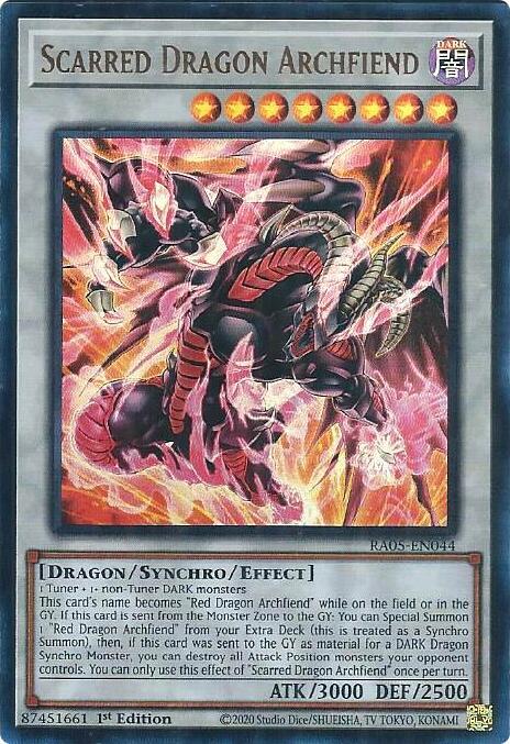 Scarred Dragon Archfiend (Ultra Rare) - RA05-EN044: Rarity Collection 5