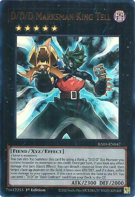 D/D/D Marksman King Tell (Ultra Rare) - RA05-EN047: Rarity Collection 5