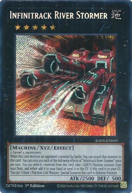 Infinitrack River Stormer (Secret Rare) - RA05-EN049: Rarity Collection 5